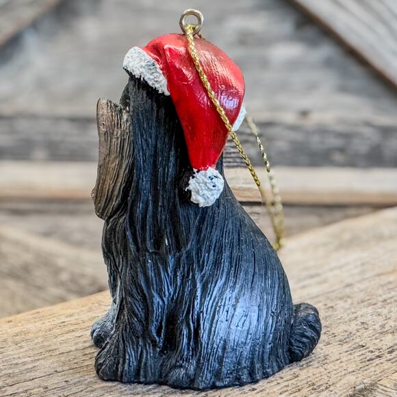 Vintage Kurt Adler Shih Tzu Dog in Santa Hat Christmas Tree Ornament, 3”H - Picture 5 of 9